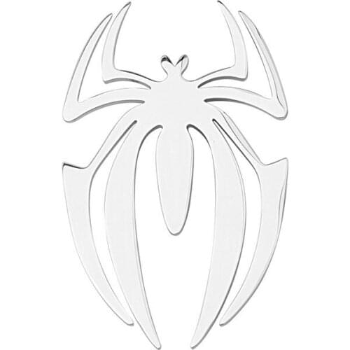 Butterfly Spider Brooch Pins Animal Sliver Color Lapel Pins Cardigan Suit Badge Vintage Jewelry Gifts for Women Men Accessories