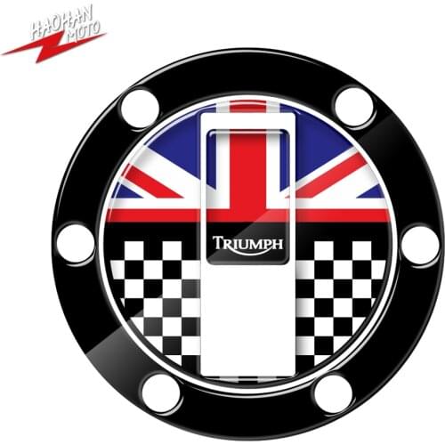 For Triumph Street Triple Daytona 675 Tiger 800 Sport Tank Motorcycle UK Sticker Gas Tank Cap Protector