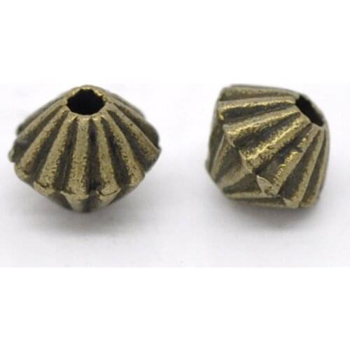 DoreenBeads 200 Bronze Tone Bicone Spacer Beads 5x4mm (B14482), yiwu