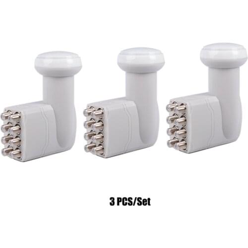 HD Digital Ku Band LNB For Satellite TV Receiver High Gain Low Noise Universal 8 Output LNB