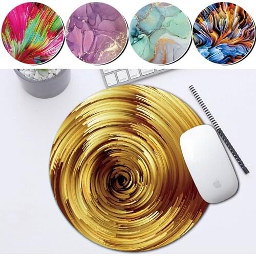 Gaming Mouse Pad Mouse Gamer for Home Office PU Leather Desk Mat 22x22CM Small Mausepad Non-slip Computer Accessories Mice