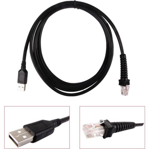 Cable For Datalogic PSC QS6500 7000 1100i Scanners Compatible USB (2 meters, straight) cable