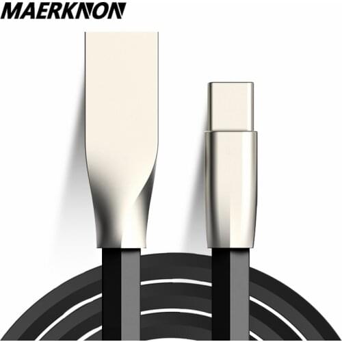 USB Type C Cable Zinc Alloy USB C Cable Fast Charging Data Cable Type-C USB Charger Cables for Samsung S10 S9 S8 Xiaomi Huawei