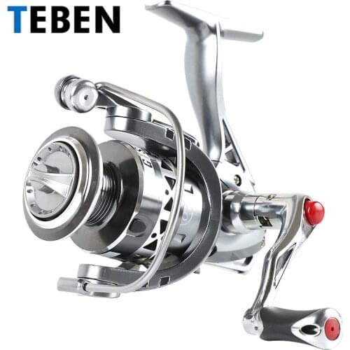 Teben Carp Spinning Fishing Reel GTS 1000-6000 8BB 5.2:1 Saltwater Fishing Reel Send Gift A Bag of Soft Insect Bait(30PCS)
