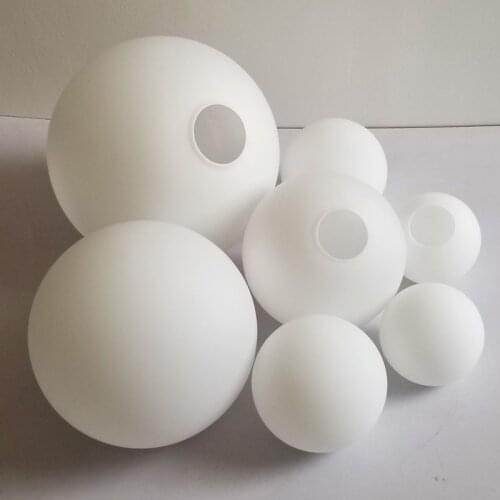 Round ball high quality glass material high temperature explosion-proof non-deformation milk white glass lamps