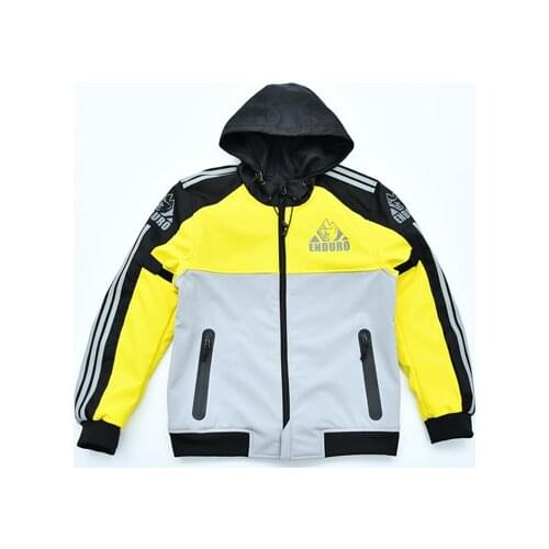 Motocross Downhill Bike Offroad Motorbike Riding Blue Grey Jacket Motorcycle Mens Jackets With Protector