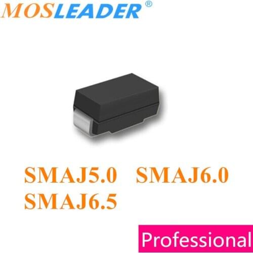Mosleader 1800pcs SMAJ5.0 SMAJ6.0 SMAJ6.5 SMA DO214AC SMAJ5.0A SMAJ6.0A SMAJ6.5A SMAJ5.0CA SMAJ6.0CA SMAJ6.5CA Chinese TVS