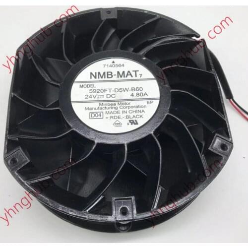 NMB-MAT 5920FT-D5W-B60 D01 DC 24V 4.80A 172X150X51mm Server Cooling Fan