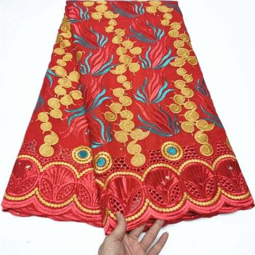 New lace fabric high quality Swiss Voile lace Embroidered Cotton Swiss Voile lace For Women Dress