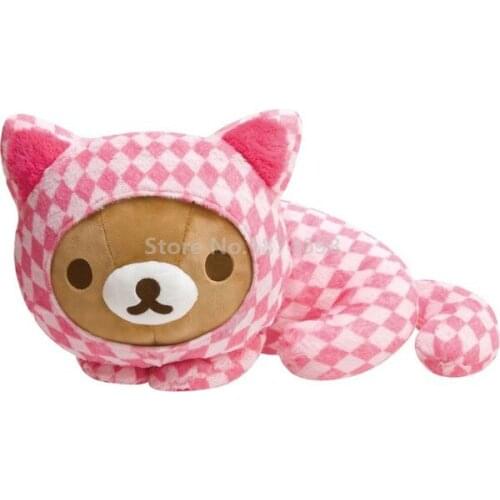 New Cute Rilakkuma Bear Cos Cat Plush Stuffed Animals Doll Toy 32cm Kids Children Baby Girls Christmas Gifts