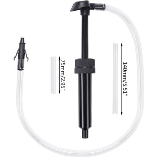 N84F Fuel Oil Hand Siphon Pump Transfer Petrol Fluid Pump Gas Oil Liquid Syphon