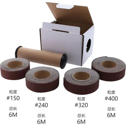 Abrasive Belt Boxed Corrugated Cloth Roll Soft Emery Cloth Roll Dry Grinding Metal Glass Woodworking Sanding Paper