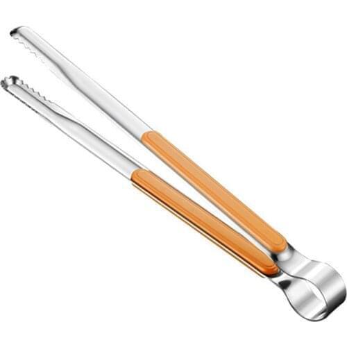 Silicone Food Tong Stainless Steel Kitchen Tongs Silicone Non-slip Cooking Clip Clamp BBQ Salad Tools Grill Kitchen Accessories