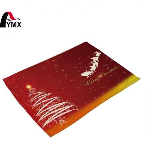 Mix 8 Style Table Napkins Christmas Tree Deer Printed Cloth Dinner Napkins mesas vintage para decor Tea Towel For Napkins