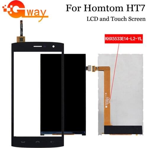 Just For Homtom HT7 KHX5533E14-L2-YL verison LCD Screen With Touch Screen Display For For Homtom HT7 Digitzer Assembly +Tools