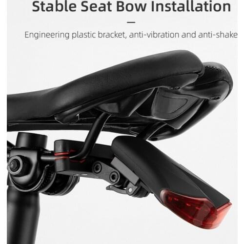 Bicycle Rear LED Tail Light Wireless Remote Control Turn Signals USB Charging Safety Warning Bike Accessories