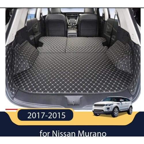 High quality Special car trunk mats for Nissan Murano 2017-2015 waterproof cargo liner boot carpets for Murano 2016 styling