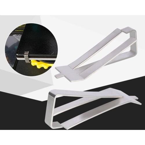 4PCS Stainless Steel Glass Heated Bed Clip Clamp For 3D Printers Build Platform Retainer Ultimaker Ender3