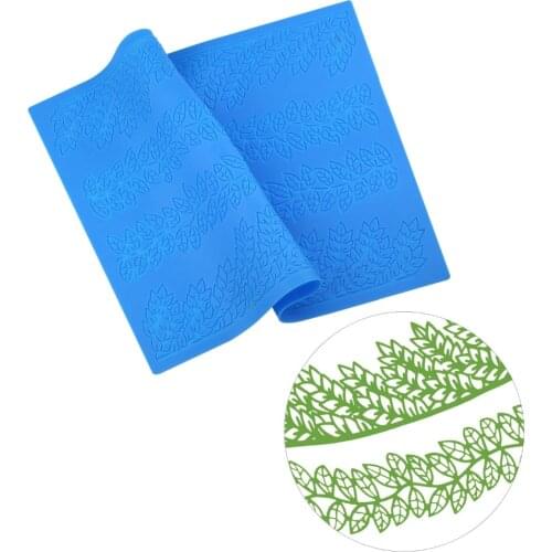Leaf shape silicone lace mold Sugar Craft Sugar cupcake silicone mats for lace edible cake decoration tool for baking