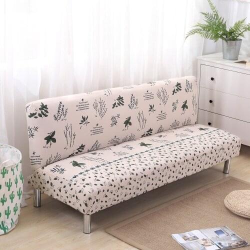 1pcs Cheap Universal Sofa Cover Stretch Big Elasticity Couch Cover Sofa Without Armrest Folding Cover For Sofa Bed 155-200cm