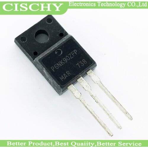 10pcs STP6NK90ZFP TO-220F STP6NK90Z TO-220 P6NK90ZFP STP6NK90 P6NK90 P6NK90Z 6NK90 TO220F