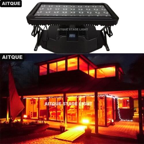 6pcs/CASE Outdoor bar waterproof stage led rgbw wall wash light 36x10w led city color wash light flight case