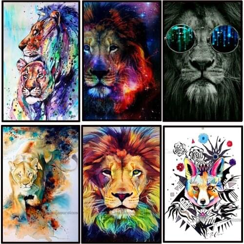 Tigers full animal 5D diy Needlework diamond embroidery crafts resin diamond mosaic diy diamond painting cross stitch kit RA1503