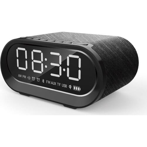 Bluetooth waterproof LED bluetooth alarm clock speaker mini speaker wireless home waterproof speaker