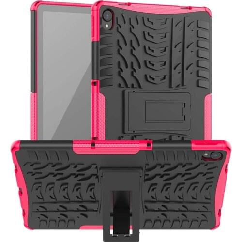 Case for Lenovo Tab P11 TB-J606F J606N J606 Stand Cover Shockproof Rubber Bumper Dual Layer Armor Cover