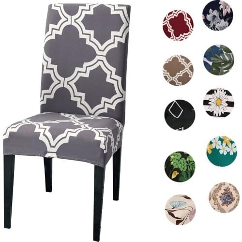 Elastic Stretch Dining Chair Cover Solid Colors Flexible Removable Chair Covers For Anti-Fouling Protector Slipcover Banquet