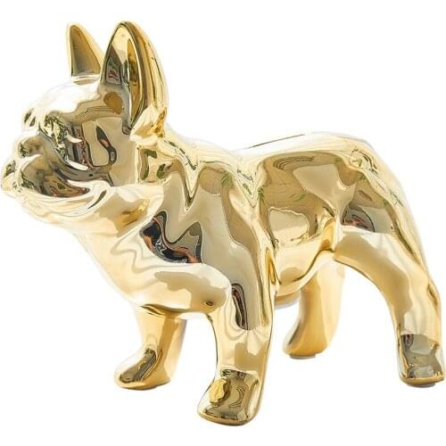 BULLDOG FRENCH CERAMICS FIGURINE HOME DECOR SMALL ANIMAL VANITY BATHROOM WEDDING CENTERPIECE ORNAMENT DECORATIVE R544