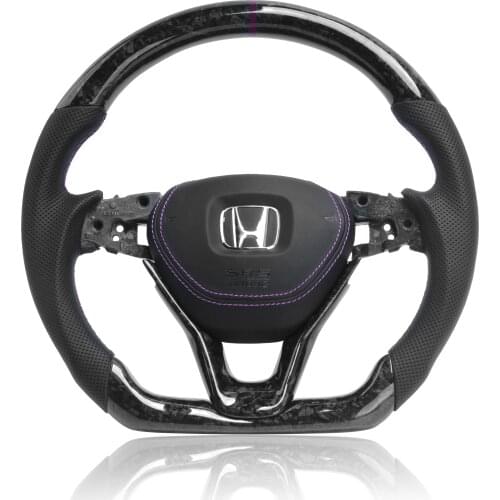 Customized Forged carbon fiber Steering Wheel For Tenth-Gen Honda Accord 10th with Alcantarar Steering Wheel replacement