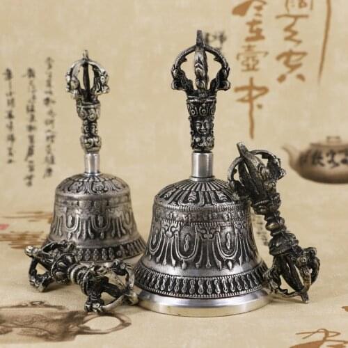 Chinese Tibetan Buddhism Supplies Nepalese Handmade Diamonds Five-Piece Diamonds Pure Copper Old Instruments Feng Shui