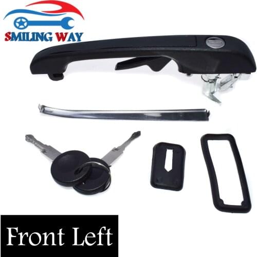 SMILING WAY# Outside Door Handle Kit For VW Golf Jetta MK1 MK2 Scirocco Caddy Derby Passat Polo Santana Front Rear Left Right