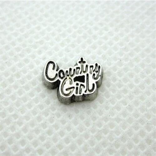 Hot Selling 20pcs Counrtry Girl Floating Charms Living Glass Memory Lockets Pendants Charm DIY Jewelry Accessory Charms