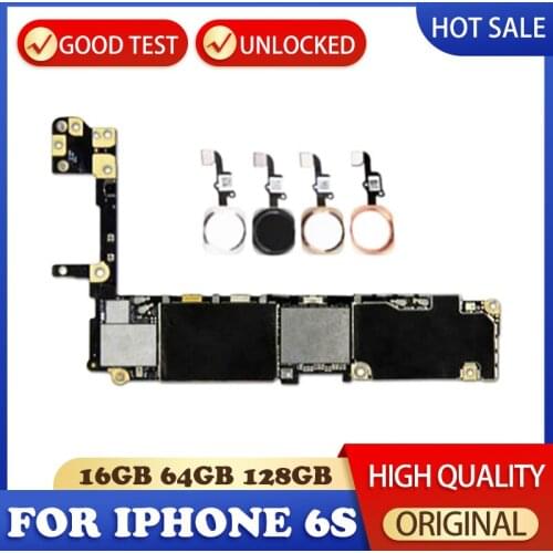 For Iphone 6S Motherboard With / No Touch ID, No Test OK Motherboard For Iphone 6S,16G 32G 64G 128G