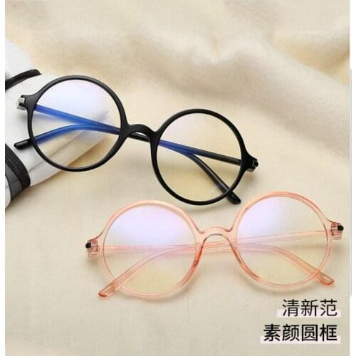 Fashionable round anti blue glasses for male and female students