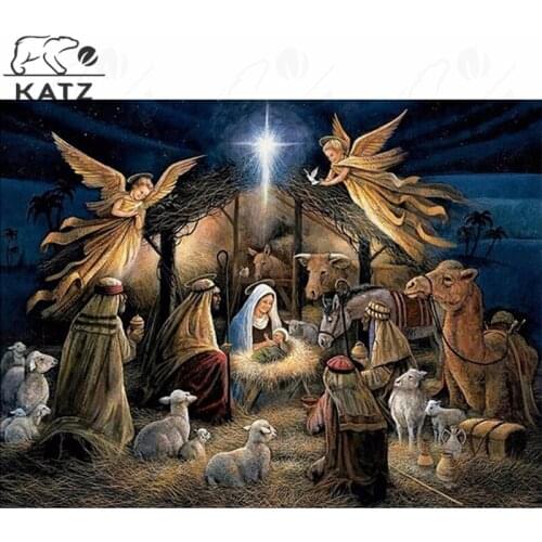 Christian Gift Diamond Painting Angel Embroidery Crossing Diy Saint Diamond Mosaic Art Cross Stitch Handmade Home Decoration