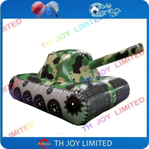 3m big inflatable tank model for advertising, outdoor inflatable tank models, cheap air tight inflatable paintball tanks