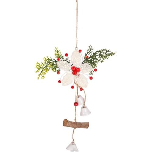 Christmas Tree Drop Ornaments Hanging Bell Flower Decoration Home Decor