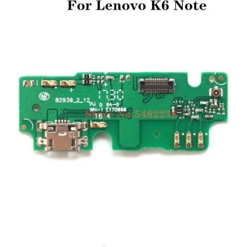 New Charger Plug Board Connector For Lenovo K6 Note k6note K52E78 K53a48 USB Charging Port Dock Flex cable With Microphone