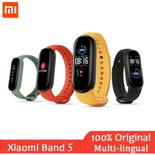 Original Xiaomi Mi Band 5 Smart Wristband Fitness tracker| Touch Screen Smart Band 5 | Heart Rate Monitor 125mAh Bluetooth 5.0