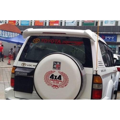 Osmrk unpainted ABS tail wing roof visor rear spoiler for toyota prado FJ90 LC90 3400