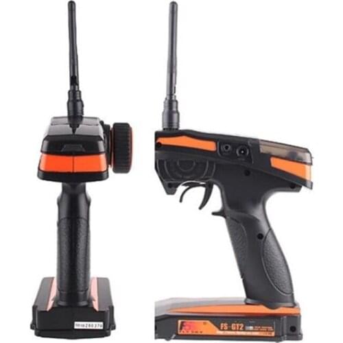 FLYSKY FS-GT2 2.4G 2CH Radio Transmitter with 3CH Receiver Fail Safe for RC Model Vehicles Car Boat