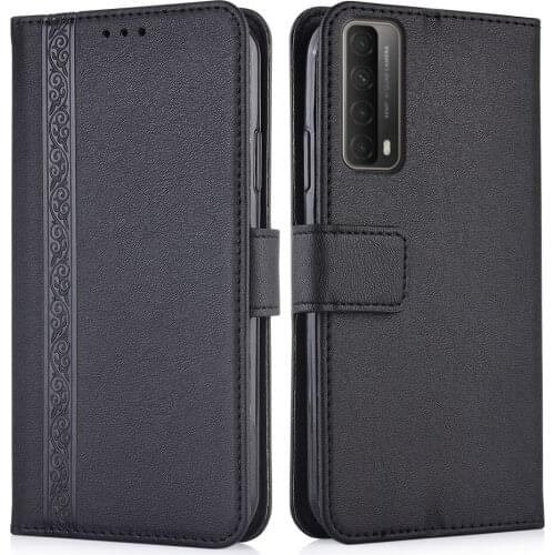 Luxury Flip Wallet Leather Case for Huawei P Smart 2021 Magnetic Book Protect phone back Cover