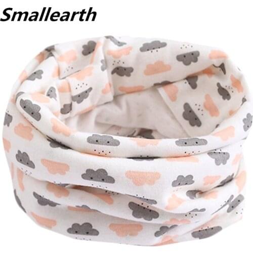 New Fashion Cotton Baby Girls Scarf Autumn Winter Cartoon Baby Boys Scarf Kids O Ring Collar Children Scarves Magic Neckerchief