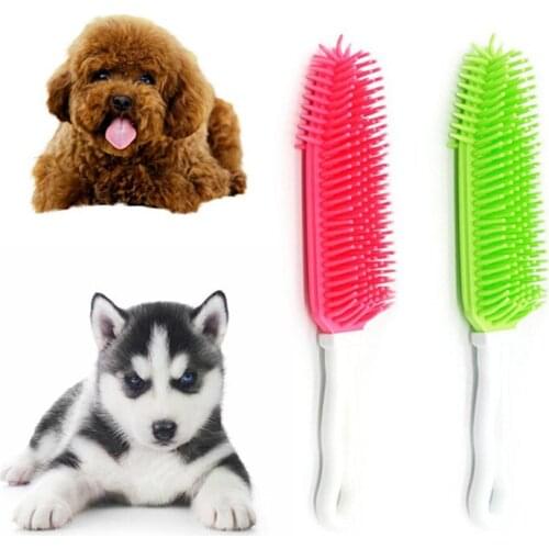 Pet Bath Brush Long Handle Brush Massage Tool Bath Rubber Soft Brush Cat And Dog Special Tpr Pet Brush