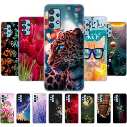 For Samsung Galaxy A32 A52 A72 Case Silicon Soft TPU Back Phone Cover For Samsung A32 A52 A72 4G 5G 2021 Protective Bag Bumper
