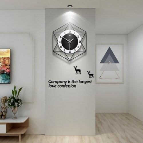 Modern Simple Clock Hanging Clock Living Room Creative Personality Art Fashion Decorative Quartz Clock Nordic Home Clock