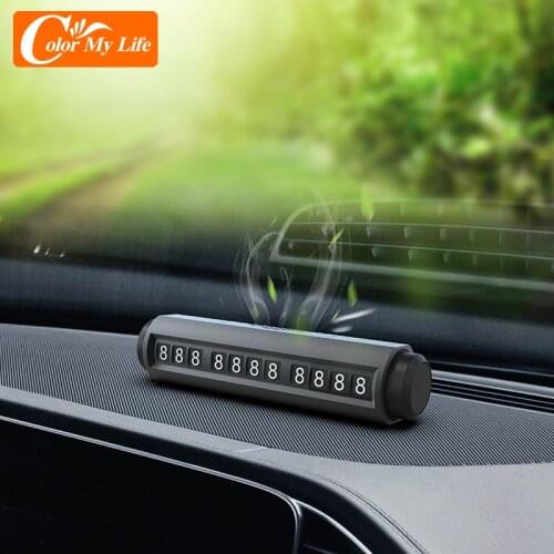 Luminous Car Temporary Parking Card Sticker Air Freshener Phone Holder for Nissan Qashqai XTrail X-trail Tiida Juke Kicks Rogue